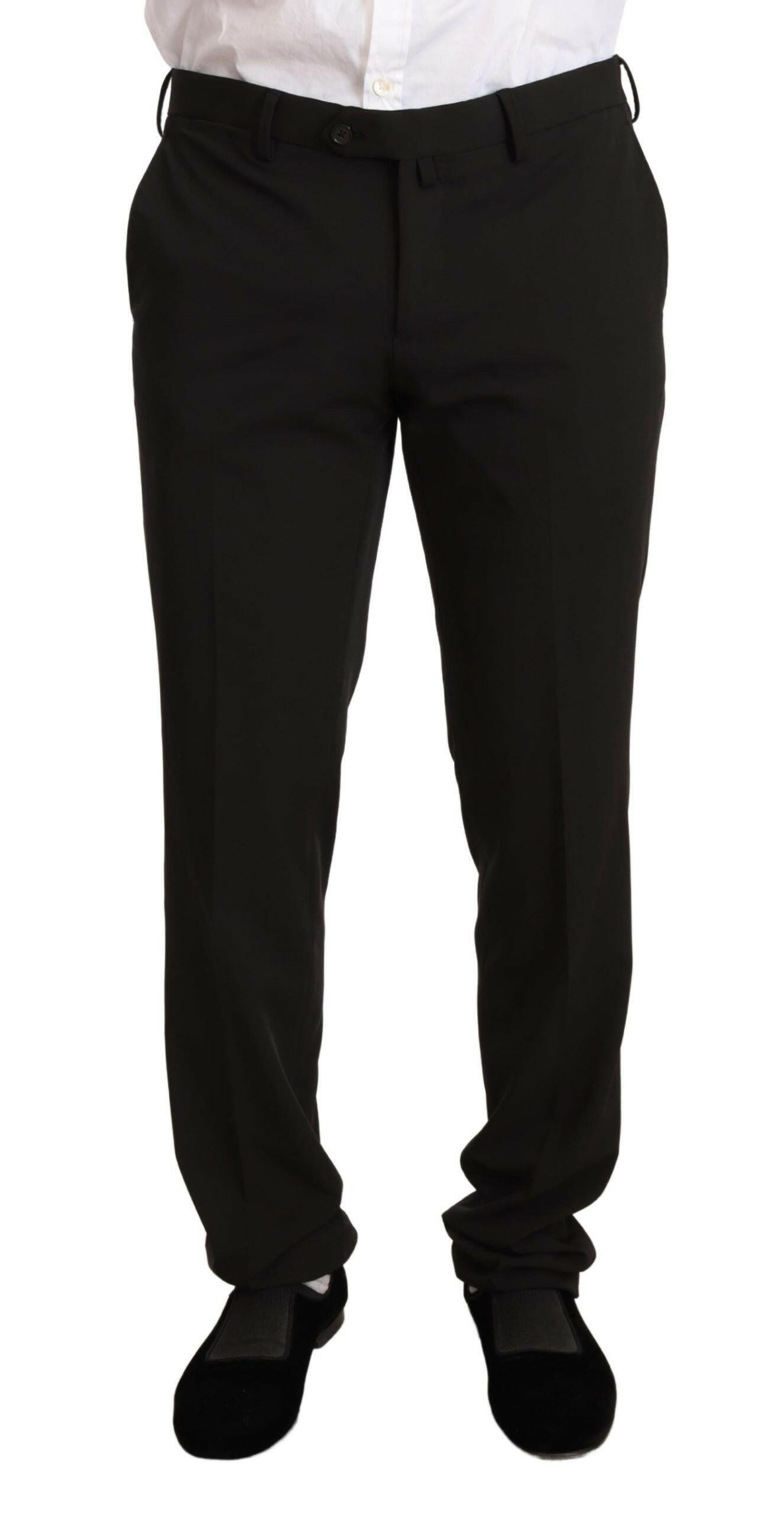 Domenico Tagliente Black Polyester Slim 2 Piece Set TAGLIENTE Suit -   -  Domenico Tagliente.