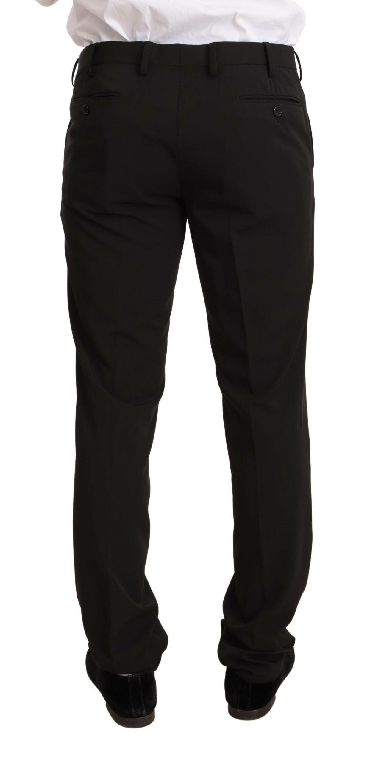Domenico Tagliente Black Polyester Slim 2 Piece Set TAGLIENTE Suit -   -  Domenico Tagliente.