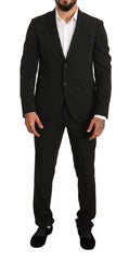 Domenico Tagliente Black Polyester Slim 2 Piece Set TAGLIENTE Suit -   -  Domenico Tagliente.