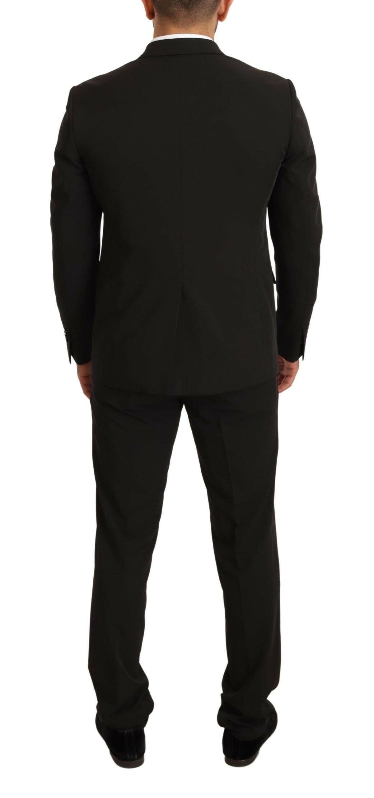 Domenico Tagliente Black Polyester Slim 2 Piece Set TAGLIENTE Suit -   -  Domenico Tagliente.