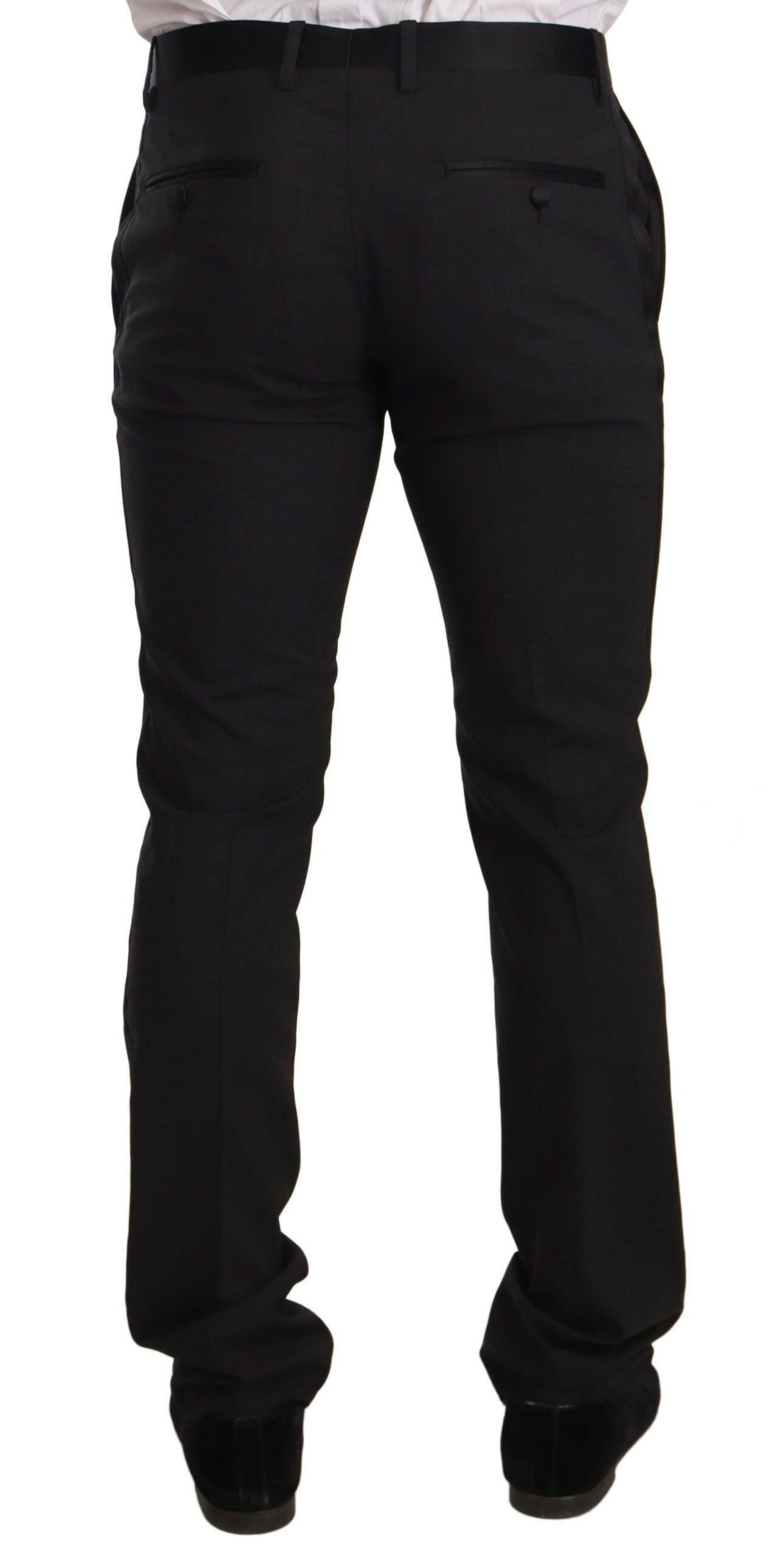 Dolce & Gabbana Blue Velvet Cotton Slim Fit Smoking Suit -   -  Dolce & Gabbana.