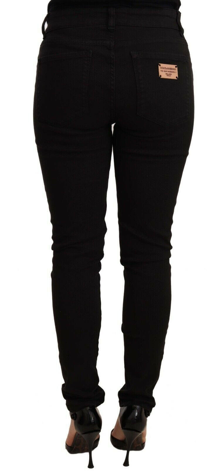 Dolce & Gabbana Black Slim Fit Denim Cotton Stretch Jeans -   -  Dolce & Gabbana.