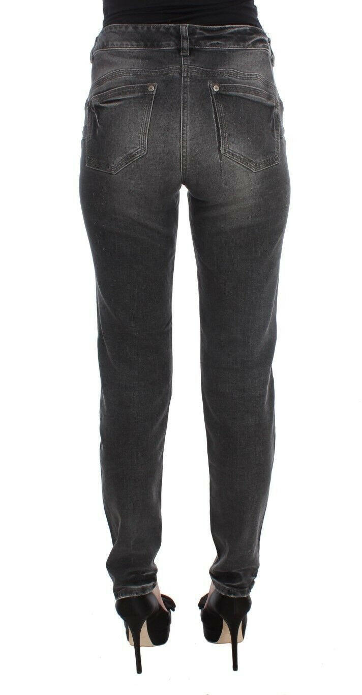 Ermanno Scervino Gray Wash Cotton Blend Stretch Jeans Pants -   -  Ermanno Scervino.