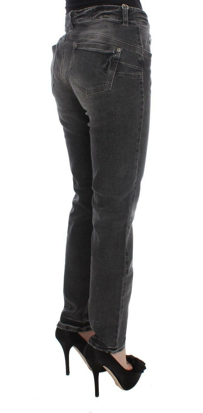 Ermanno Scervino Gray Wash Cotton Blend Stretch Jeans Pants -   -  Ermanno Scervino.