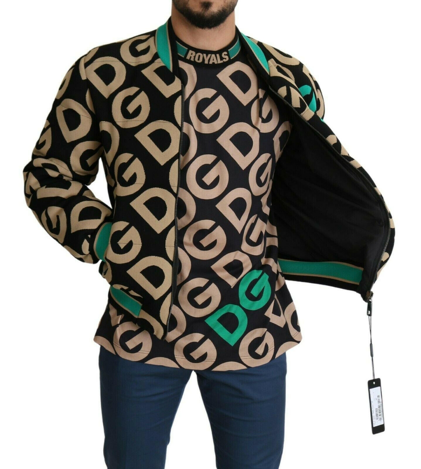 Dolce & Gabbana Multicolor DGMILLENNIALS Logo Print Jacket -   -  Dolce & Gabbana.