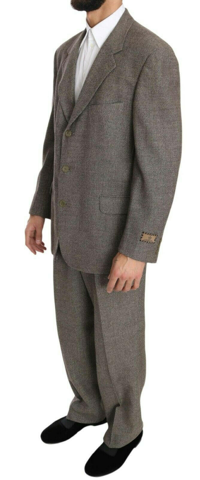 Fendi Brown Wool Regular Single  Breasted Suit -   -  Fendi.