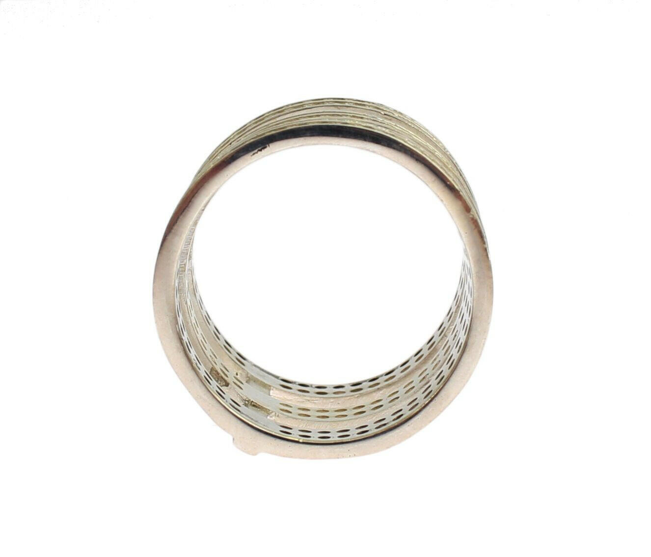 Nialaya Authentic Womens Clear CZ 925 Sterling Silver Ring -   -  Nialaya.