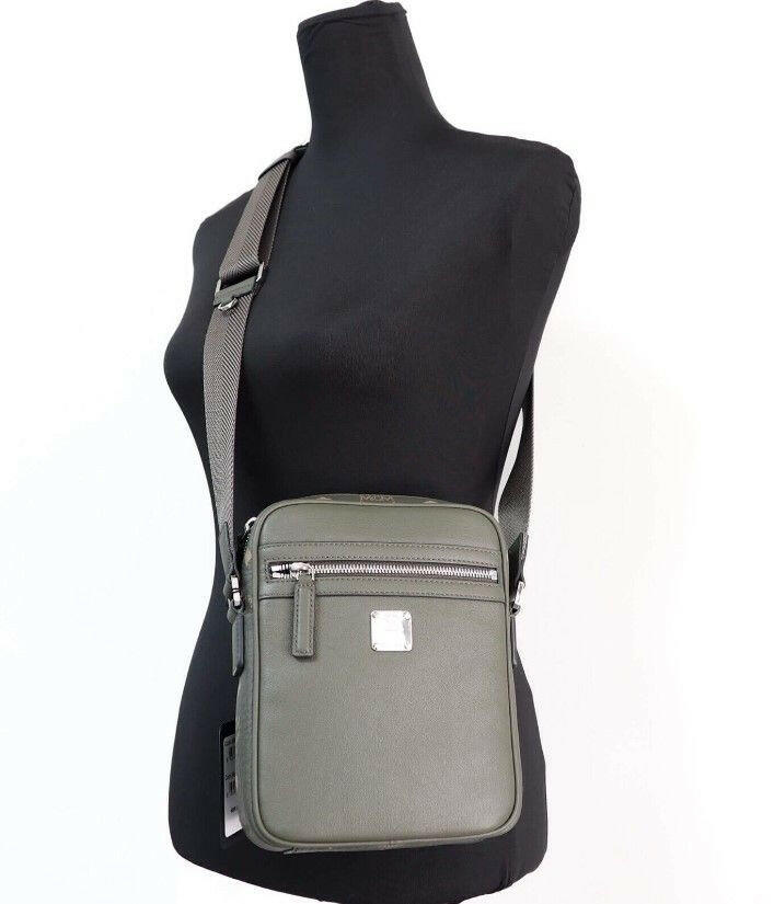 MCM Klassik Mini Sea Turtle Visetos Mixed Leather Multifunction Crossbody Bag Green -  Luxury Cross Body Bag for Women -  MCM.