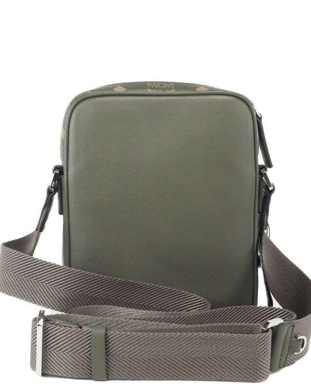 MCM Klassik Mini Sea Turtle Visetos Mixed Leather Multifunction Crossbody Bag Green -  Luxury Cross Body Bag for Women -  MCM.