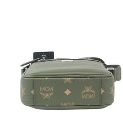 MCM Klassik Mini Sea Turtle Visetos Mixed Leather Multifunction Crossbody Bag Green -  Luxury Cross Body Bag for Women -  MCM.
