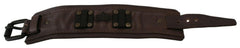 Scervino Street Brown Leather Branded Wide Buckle Closure Bracelet -   -  Scervino Street.
