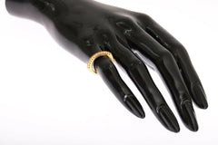 Nialaya Gold Authentic Womens Clear CZ Gold 925 Silver Ring -   -  Nialaya.