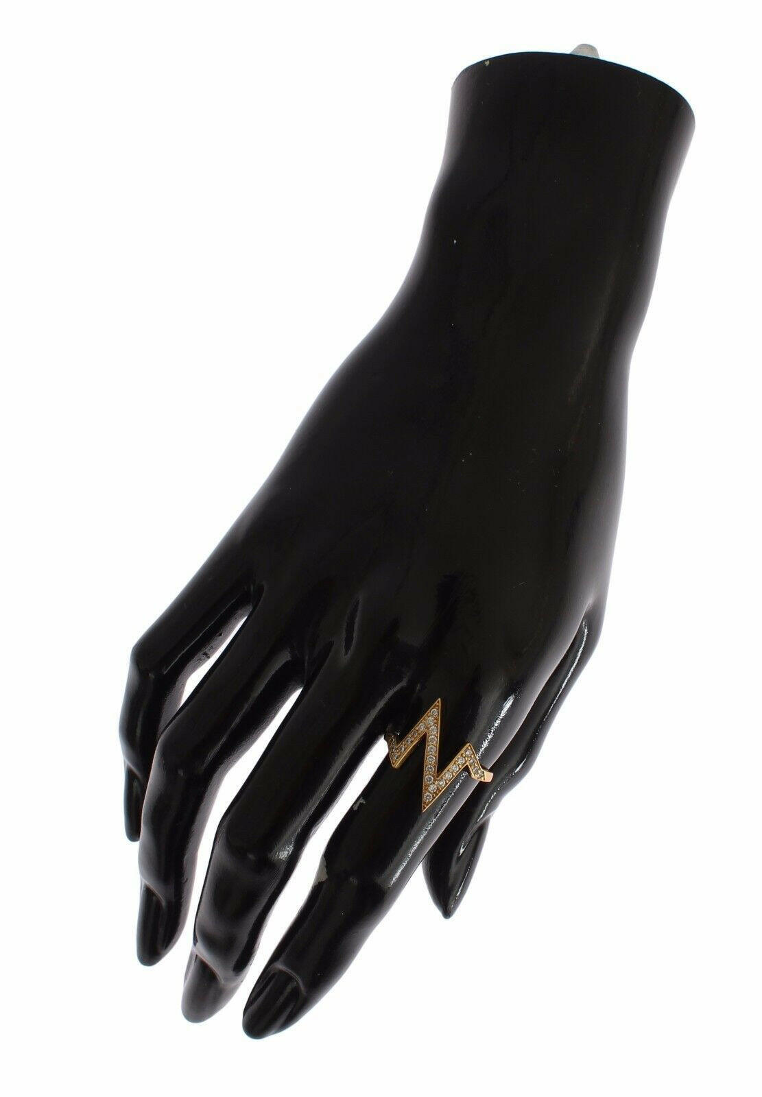 Nialaya Gold 925 Silver Womens Clear CZ 18K Ring -   -  Nialaya.
