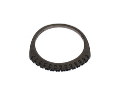 Nialaya Black CZ Rhodium 925 Silver Womens Ring -   -  Nialaya.