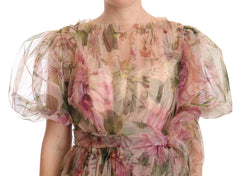 Dolce & Gabbana Multicolor Floral Print Long Maxi Gown Dress -   -  Dolce & Gabbana.