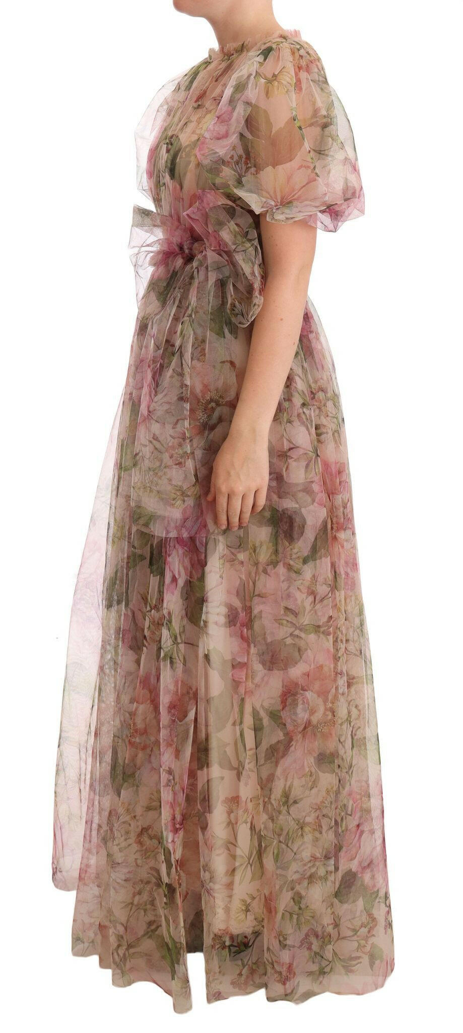 Dolce & Gabbana Multicolor Floral Print Long Maxi Gown Dress -   -  Dolce & Gabbana.