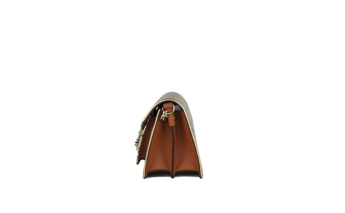 MCM Signature Berlin Gold Diamond Logo Leather Mini Flap Lock Crossbody Handbag -  Luxury Cross Body Bag for Women -  MCM.