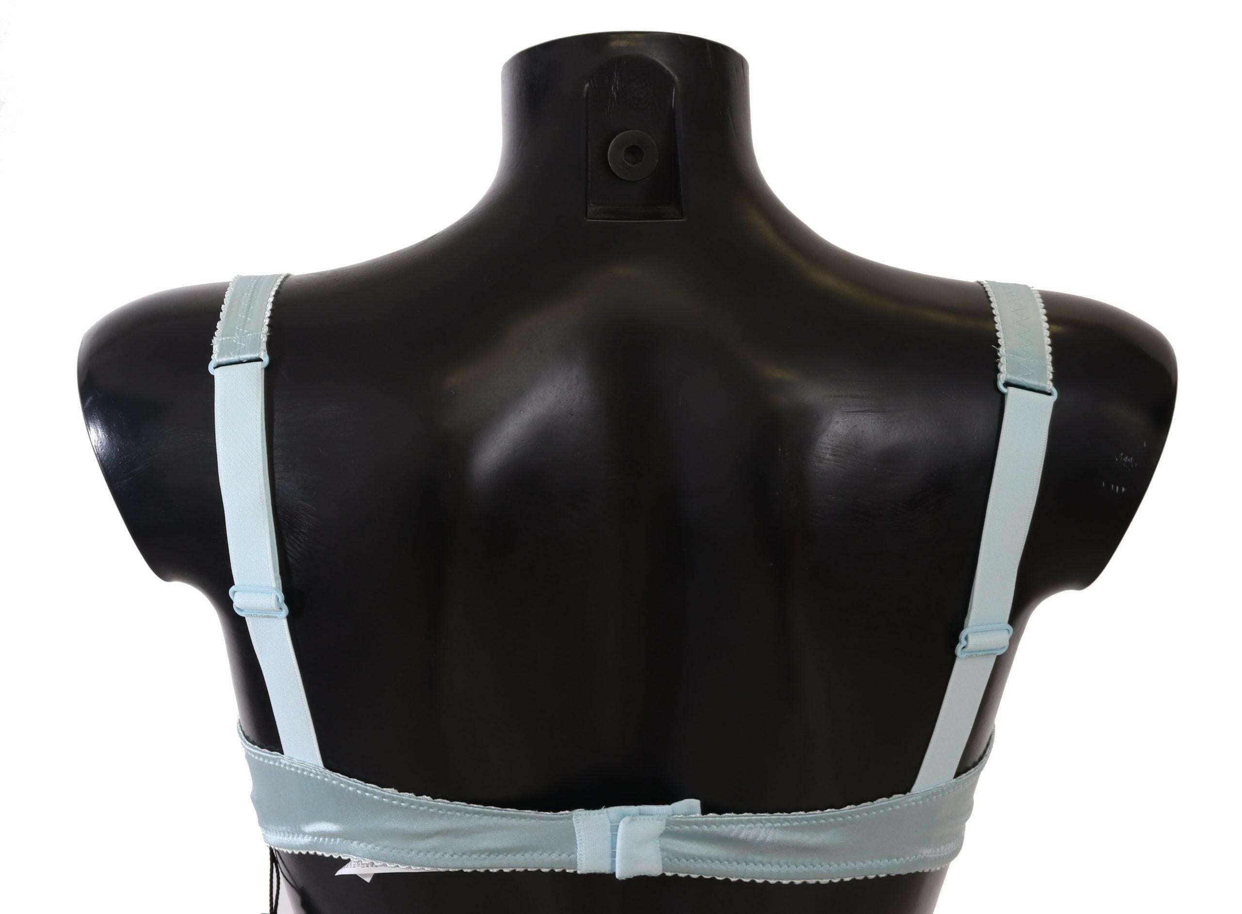 Dolce & Gabbana Light Blue Semi Pad Balconette Bra Underwear -   -  Dolce & Gabbana.
