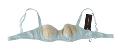 Dolce & Gabbana Light Blue Semi Pad Balconette Bra Underwear -   -  Dolce & Gabbana.