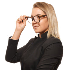 Tod's Chic Brown Round Full-Rim Women's Glasses -   -  Tod's.