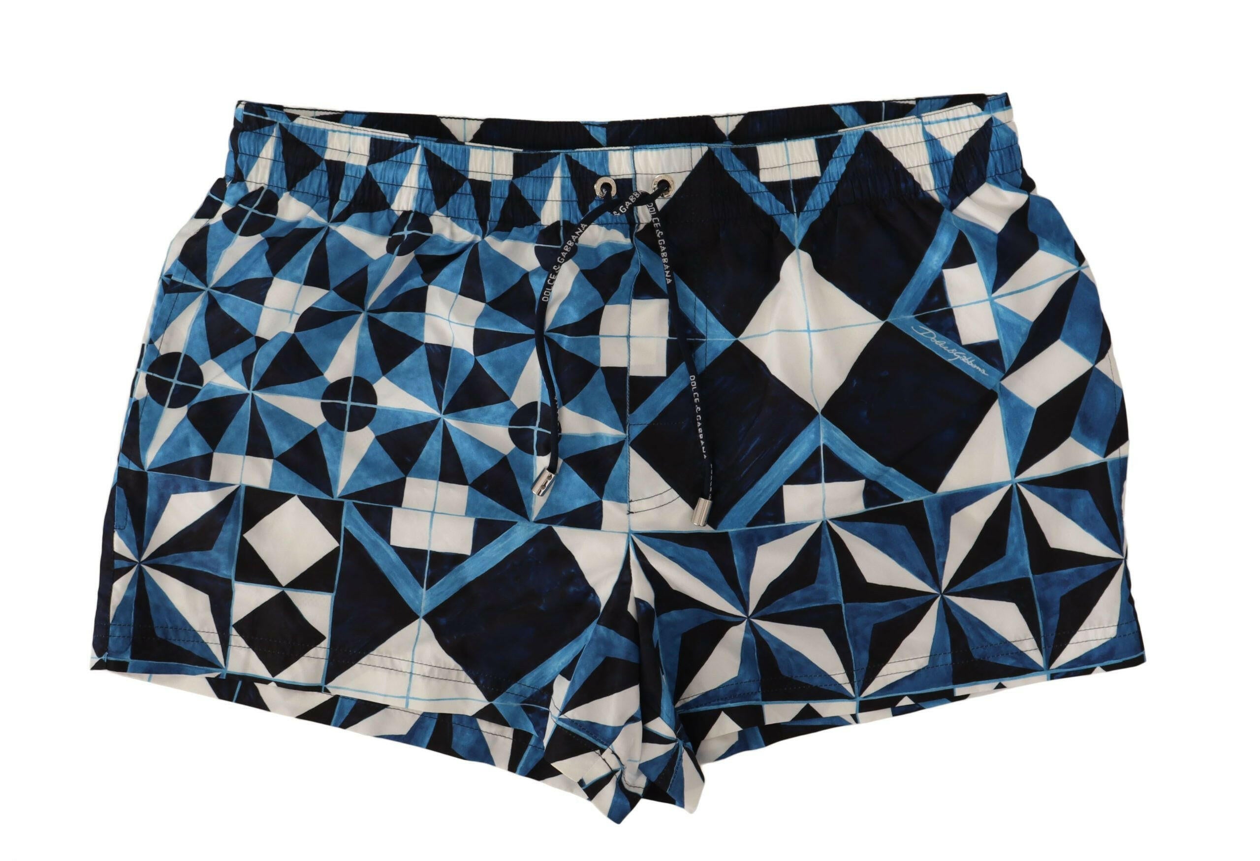 Dolce & Gabbana Blue Majolica Print Polyester Swimwear -   -  Dolce & Gabbana.
