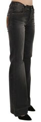 John Galliano Black Washed Mid Waist Flared Denim Casual Jeans -   -  John Galliano.