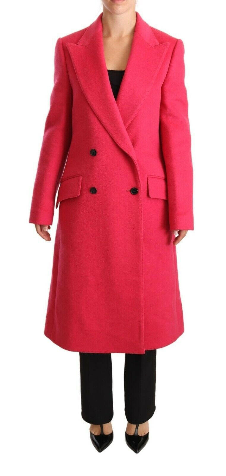 Dolce & Gabbana Pink Double Breasted Trenchcoat Jacket -   -  Dolce & Gabbana.
