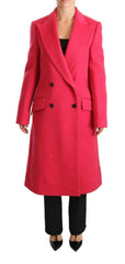 Dolce & Gabbana Pink Double Breasted Trenchcoat Jacket -   -  Dolce & Gabbana.
