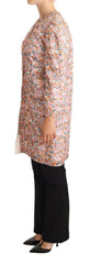 Dolce & Gabbana Multicolor Floral Print Silk Trench Coat Jacket -   -  Dolce & Gabbana.