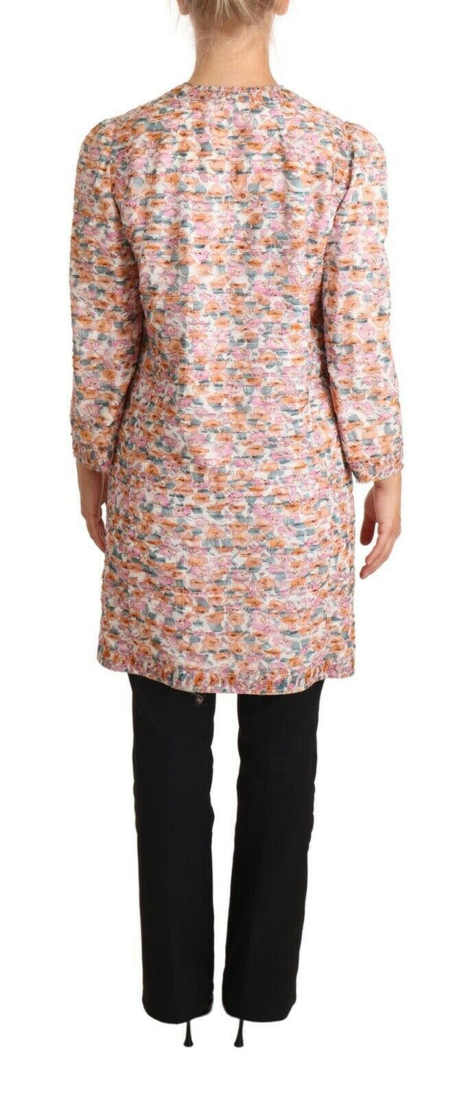 Dolce & Gabbana Multicolor Floral Print Silk Trench Coat Jacket -   -  Dolce & Gabbana.