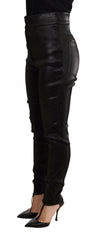 Dolce & Gabbana Black Silver Lurex Thread Cotton Stretch Pants -   -  Dolce & Gabbana.