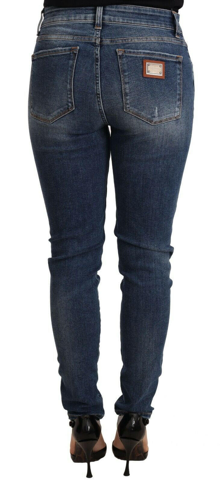 Dolce & Gabbana Blue Wash Skinny Denim Cotton Stretch Jeans -   -  Dolce & Gabbana.
