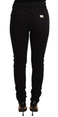 Dolce & Gabbana Black Skinny Denim Logo Cotton Stretch Jeans -   -  Dolce & Gabbana.