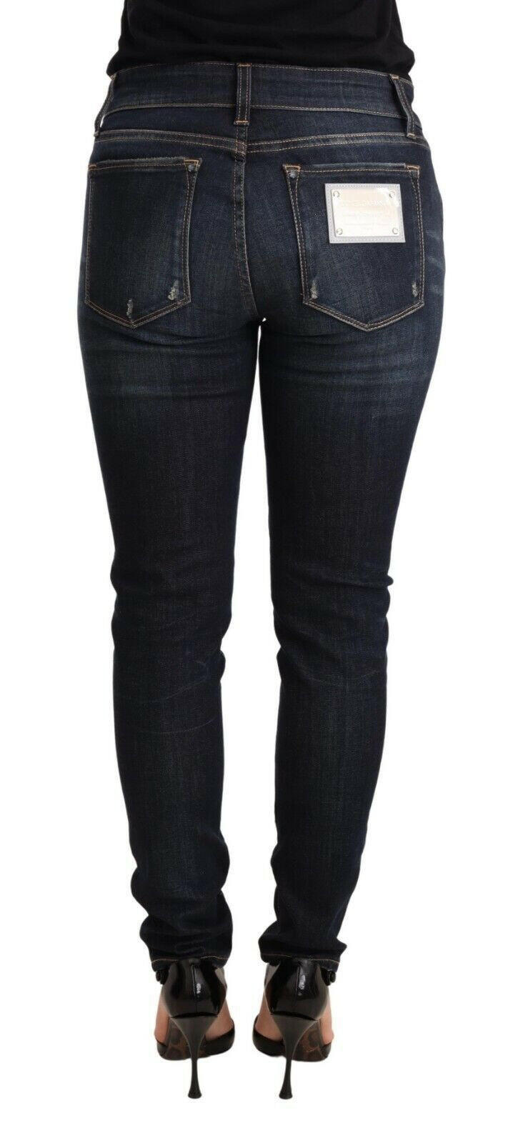 Dolce & Gabbana Blue Wash Slim Skinny Denim Cotton Stretch Jeans -   -  Dolce & Gabbana.