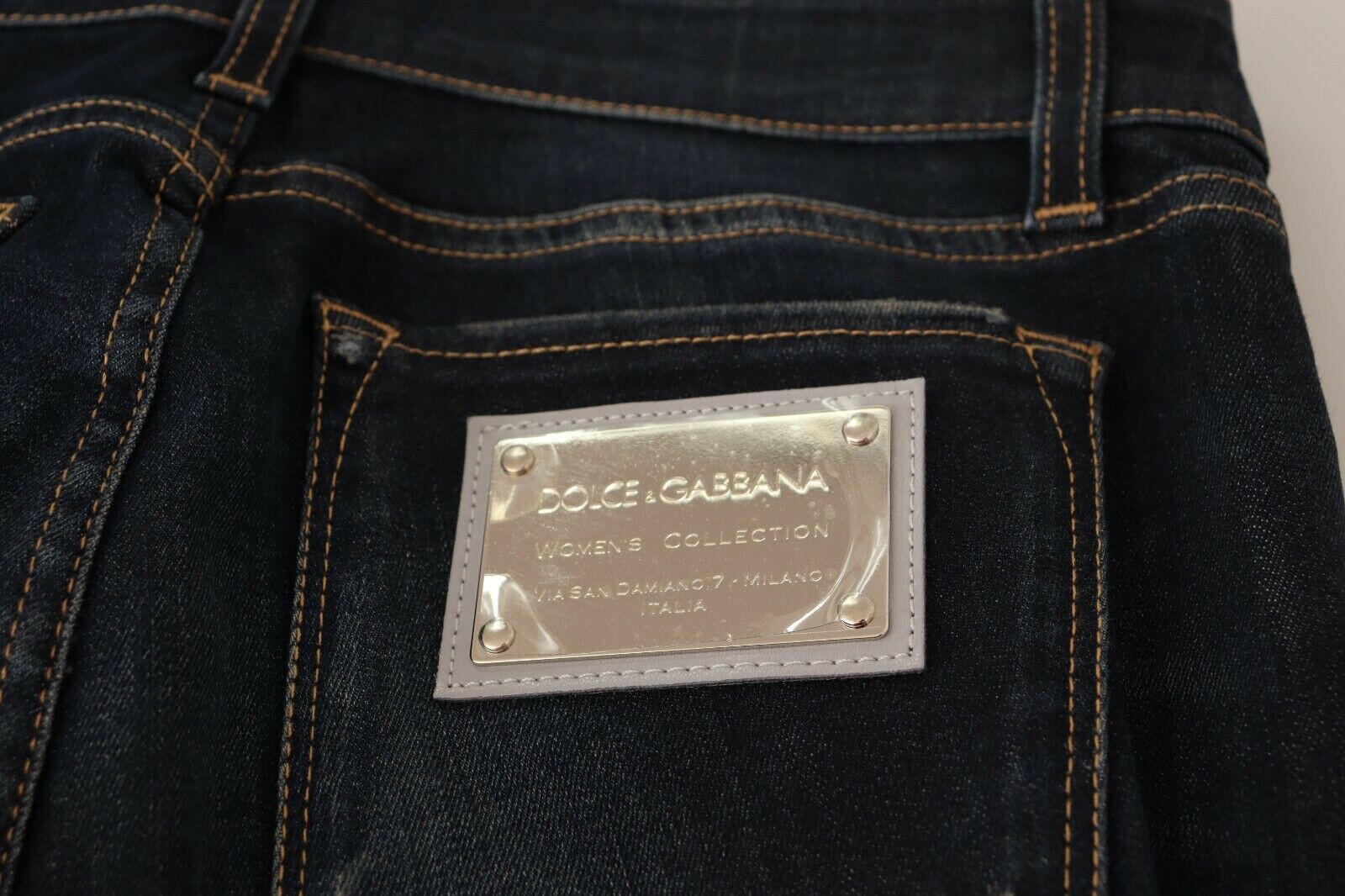 Dolce & Gabbana Blue Wash Slim Skinny Denim Cotton Stretch Jeans -   -  Dolce & Gabbana.