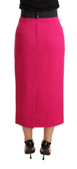 Dolce & Gabbana Pink High Waist Stretch Pencil Straight Skirt -   -  Dolce & Gabbana.