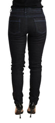 Acht Blue Cotton Low Waist Slim Fit Denim Women Trouser Jeans -   -  Acht.