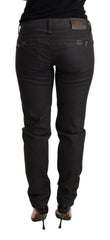 Ermanno Scervino Black Low Waist Skinny Slim Trouser Cotton Jeans -   -  Ermanno Scervino.