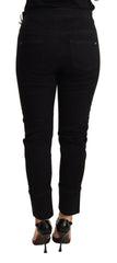 Ermanno Scervino Black Low Waist Skinny Slim Trouser Cotton  Jeans -   -  Ermanno Scervino.