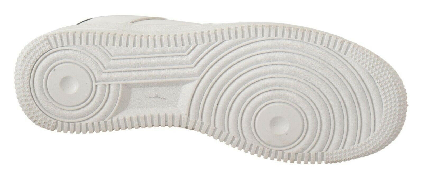 SIGNS White Leather Perforated Lace Up Sneakers Casual Men Shoes -   -  SIGNS.
