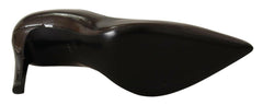 Sofia Brown Patent Leather Stiletto Heels Pumps Shoes -   -  Sofia.