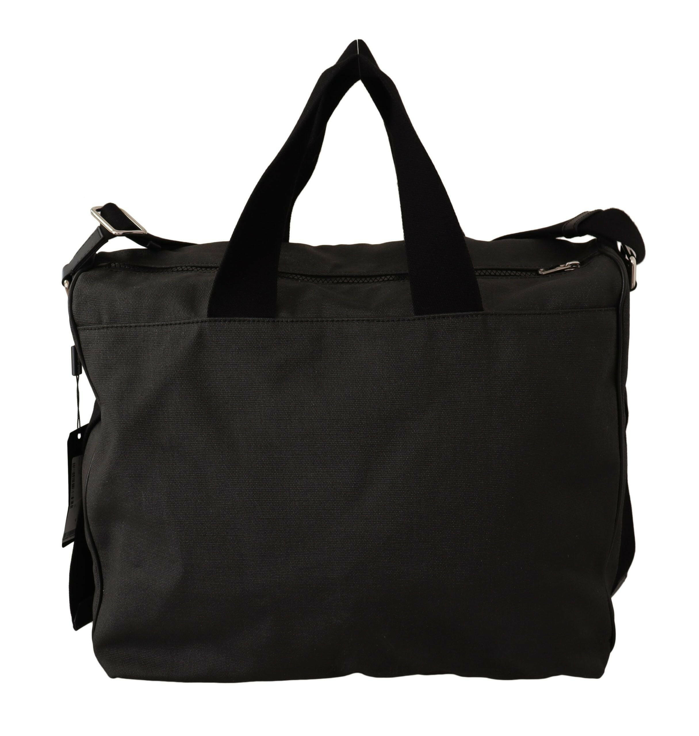 Dolce & Gabbana Black Denim Leather Shoulder Strap Messenger Bag -  Handbag for Men -  Dolce & Gabbana.