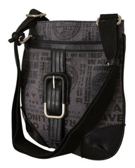 WAYFARER Gray Printed Logo Shoulder Crossbody Purse Bag -  Luxury Cross Body Bag for Women -  WAYFARER.