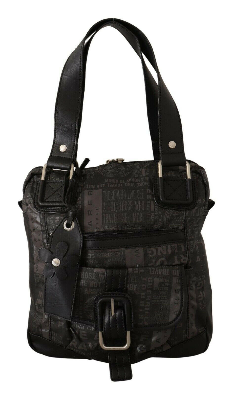 WAYFARER Black Printed Logo Shoulder Handbag Purse Bag -  Luxury Shoulder Bag for Women -  WAYFARER.