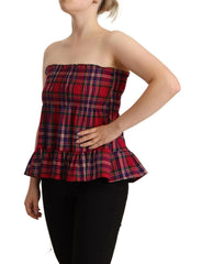 CAMPO DI FRAGOLE Multicolor Chekered Sleevelesss Tank Top -   -  CAMPO DI FRAGOLE.