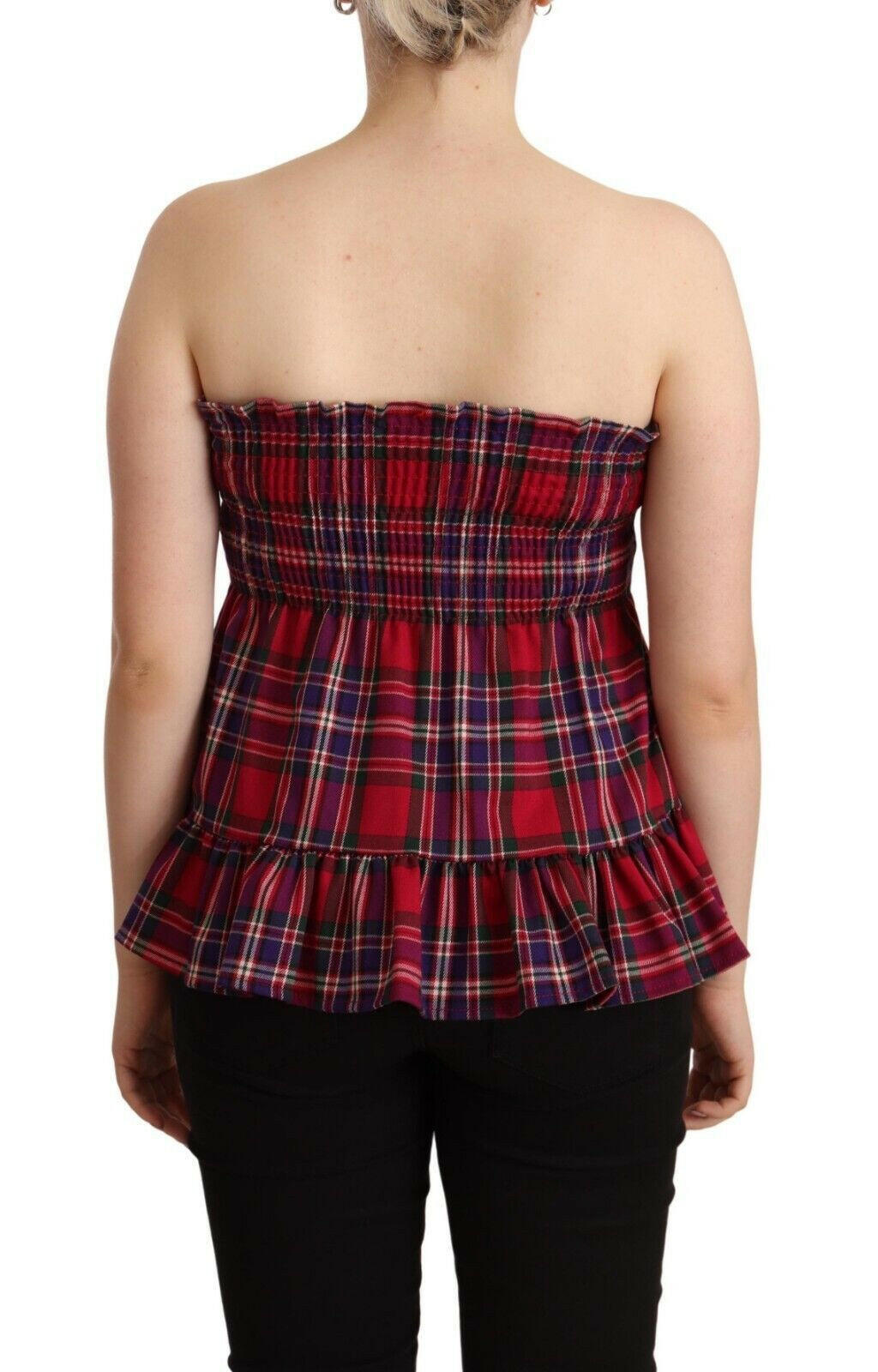CAMPO DI FRAGOLE Multicolor Chekered Sleevelesss Tank Top -   -  CAMPO DI FRAGOLE.