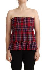CAMPO DI FRAGOLE Multicolor Chekered Sleevelesss Tank Top -   -  CAMPO DI FRAGOLE.