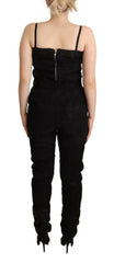La Maison du Couturier Black Spaghetti Strap Jumpsuit Dress -   -  La Maison du Couturier.