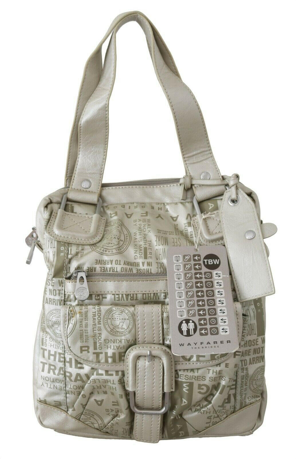 WAYFARER White Printed Handbag Shoulder Fabric Purse -  Luxury Shoulder Bag for Women -  WAYFARER.