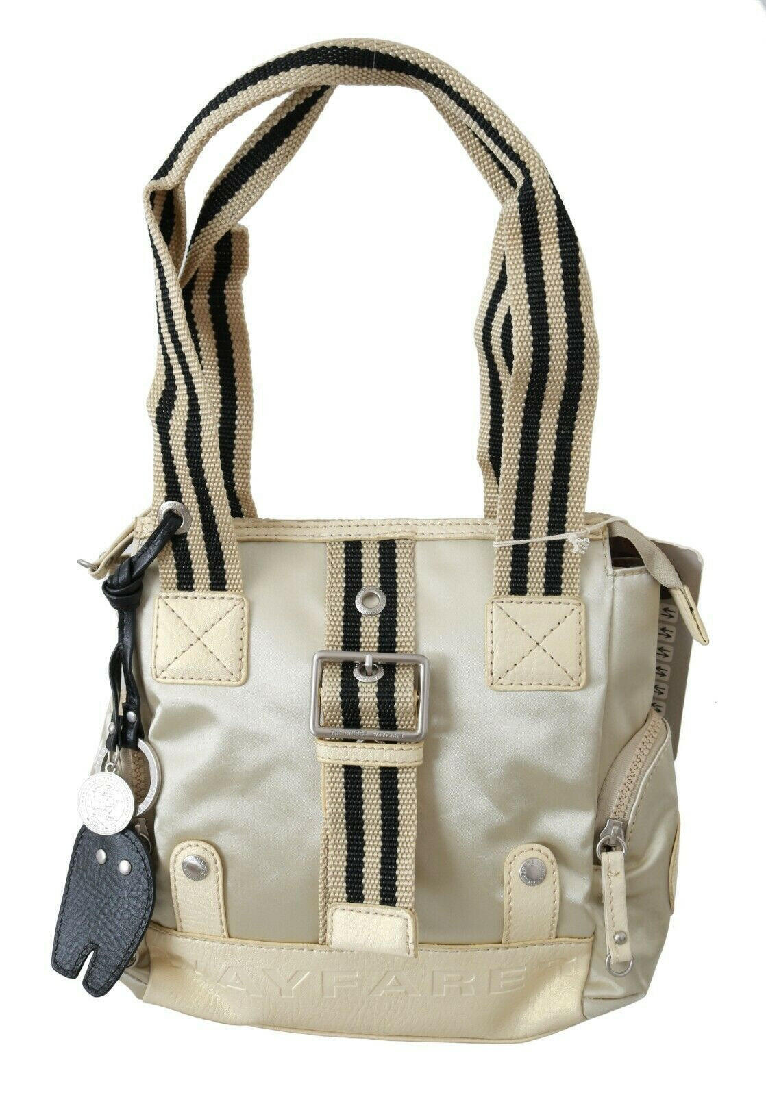 WAYFARER Beige Handbag Shoulder Tote Fabric Purse -   -  WAYFARER.